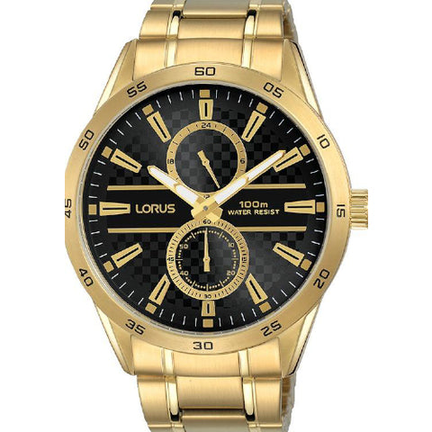 Gents Lorus Chrono Watch. Gold