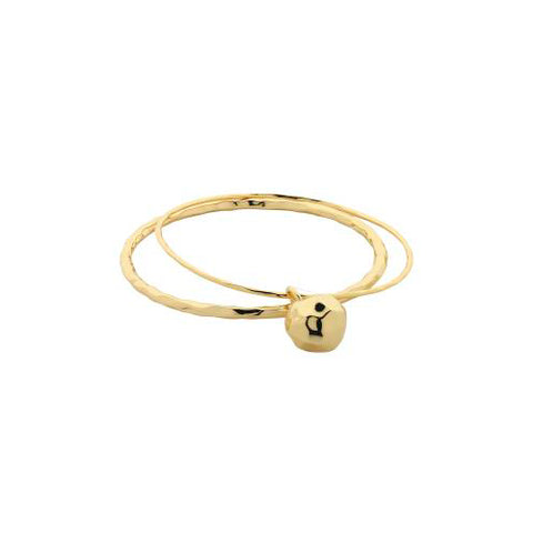 Lacey gold bangle