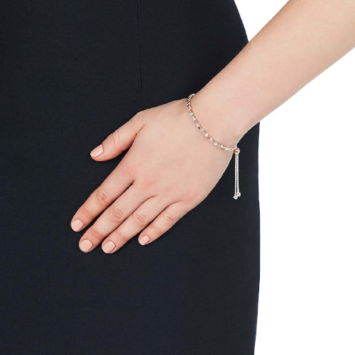 Sterling silver rose gold plated bracele