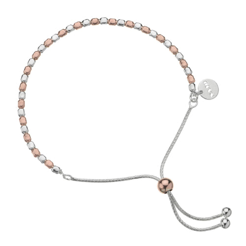 Sterling silver rose gold plated bracele