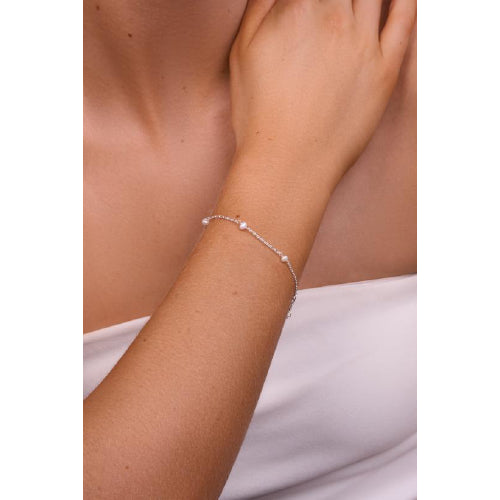 Lilibet Silver Pearl Bracelet