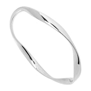 65mm Sterling silver twist bangle