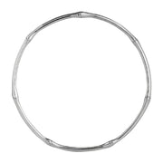 Silver solid bamboo bangle