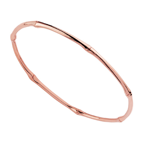 Rose plated bamboo bangle