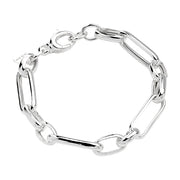Silver long ling bracelet