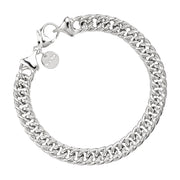 8mm hollow silver bracelet