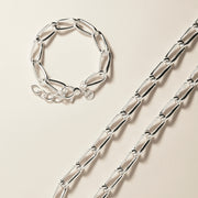 Oval link chain bracelet
