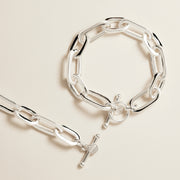 Luminary Chunky Silver Bracelet (20cm)