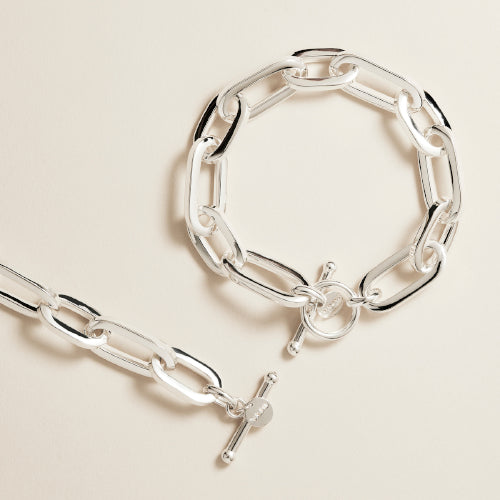 Luminary Chunky Silver Bracelet (20cm)