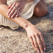 Gold plated double link bracelet