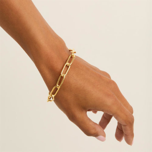 Oval link bracelet
