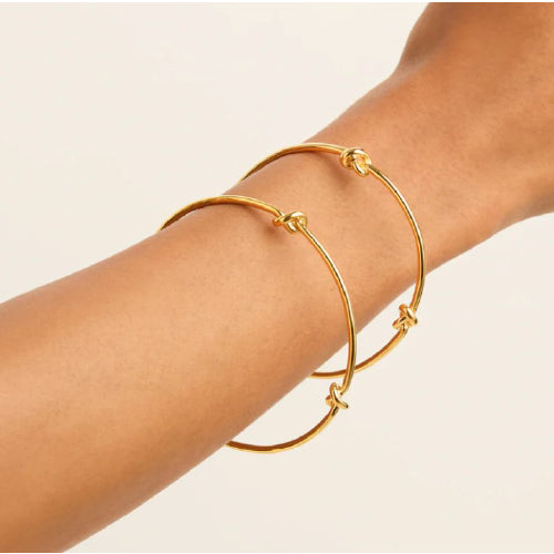 Nature's Knot Gold Bangle