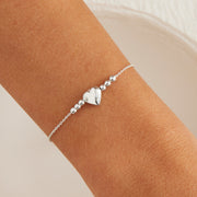 Heart & Ball link bracelet