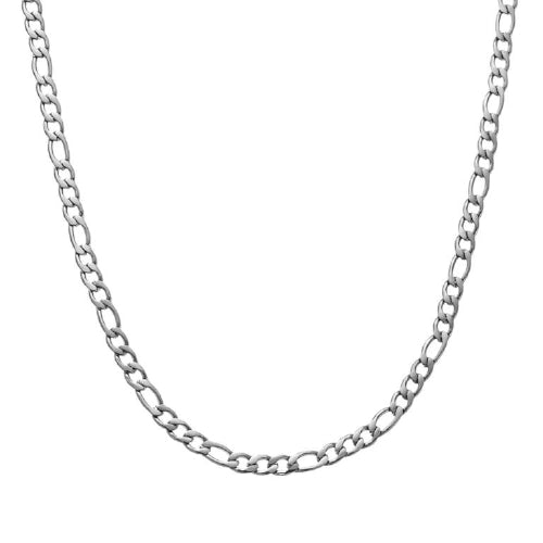 55cm Steel Figaro Chain