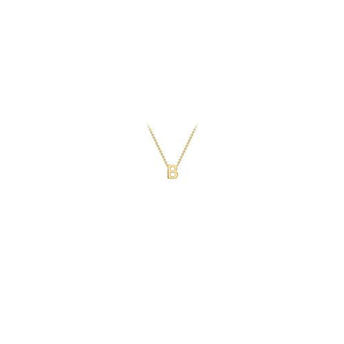 9ct gold inital necklace