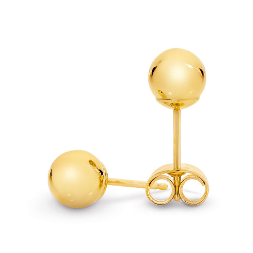 Gold  6mm ball studs