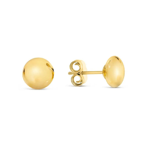9ct 6mm Flat Ball Studs