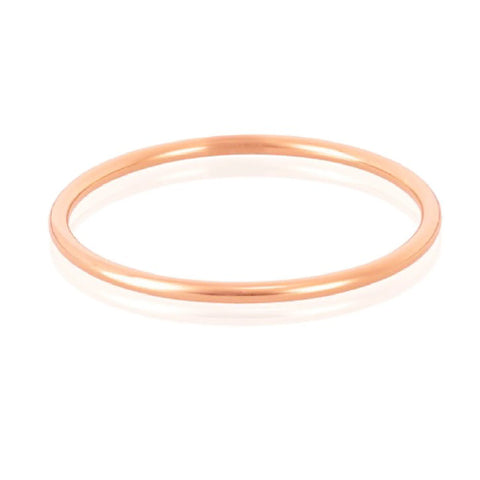 Rose gold plated bangle