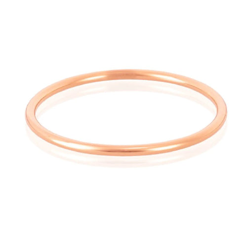 Rose gold plated bangle