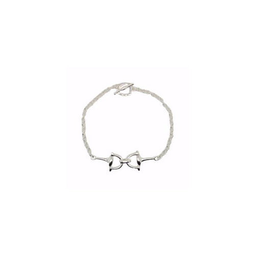 Sterling silver horsebit bracelet