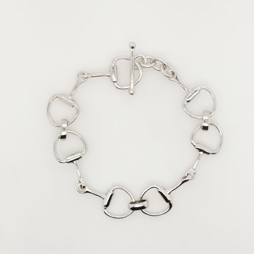 Sterling Silver Snaffle Bracelet