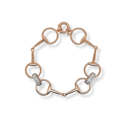 Rose Gold Snaffle Bit Bracelet