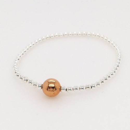 Sterling silver stretch bracelet