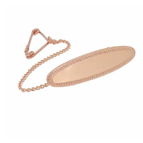 9ct rose gold baby brooch
