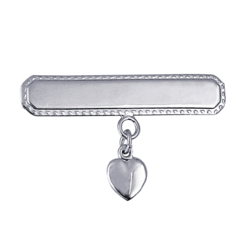 Baby brooch with heart drop