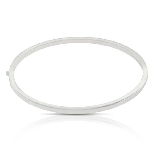 Sterling Silver Hinged Bangle