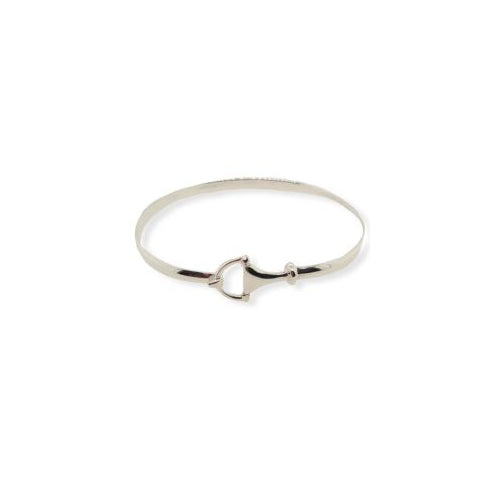 Sterling silver snaffle bangle