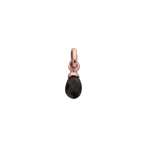Black Agate Gemstone Charm