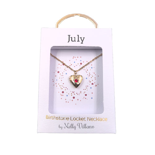 July Locket Necklace