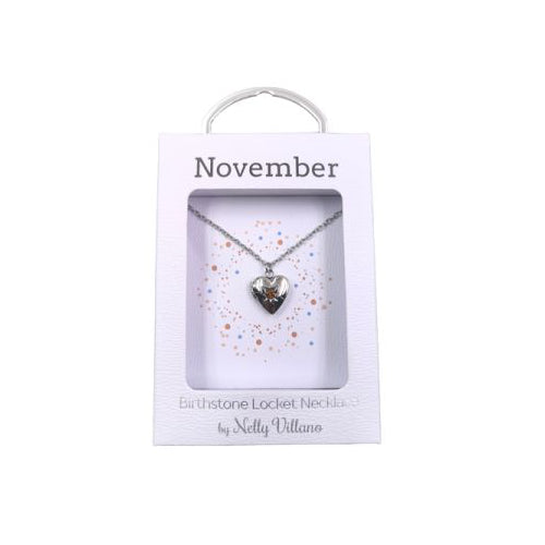 November Locket Necklace