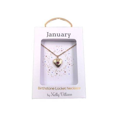 January Locket Necklace