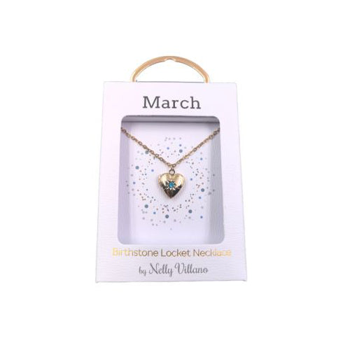 March Locket Necklace