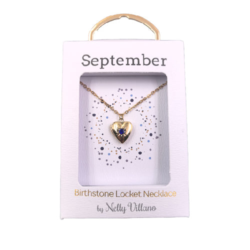 September Locket Necklace