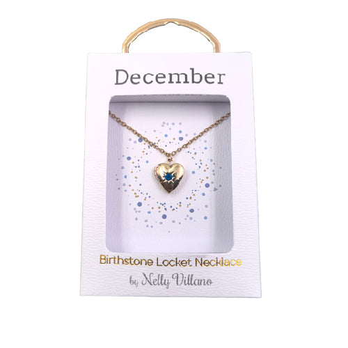 December Locket Necklace