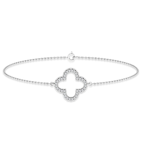9ct  Diamond Motif Bracelet