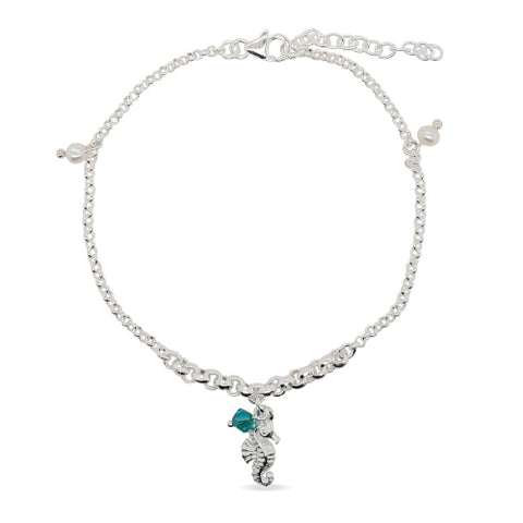 Sterling silver charm bracelet