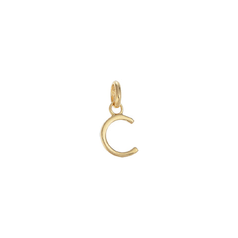 Gold plated C initial