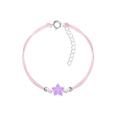Childs Cord Bracelet with Flower