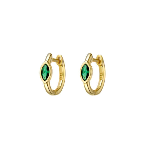 Gold plated hoop earrings