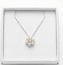Sterling silver Pearl Cz Necklace