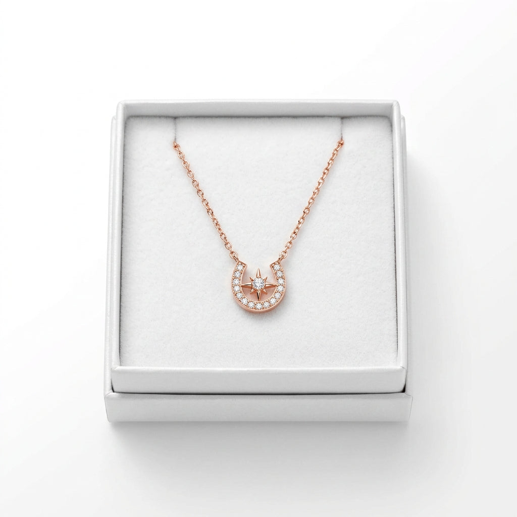 Sterling Silver Rose Gold Plated Necklace