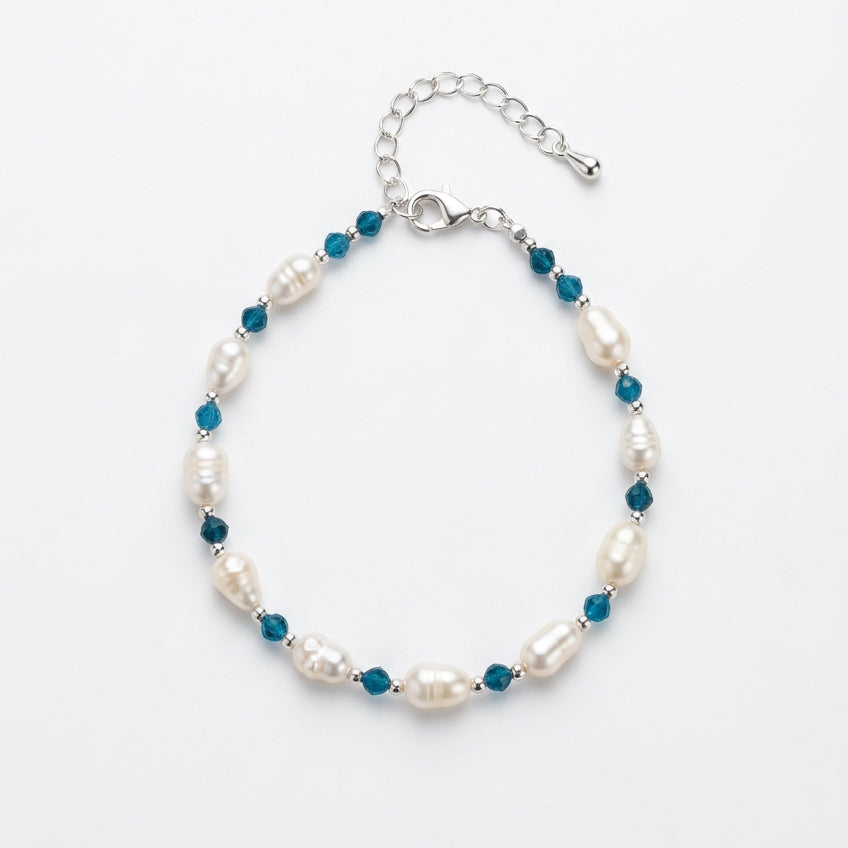 Pearl & Apatite Bracelet