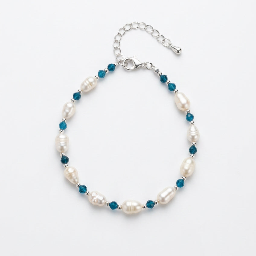 Pearl & Apatite Bracelet
