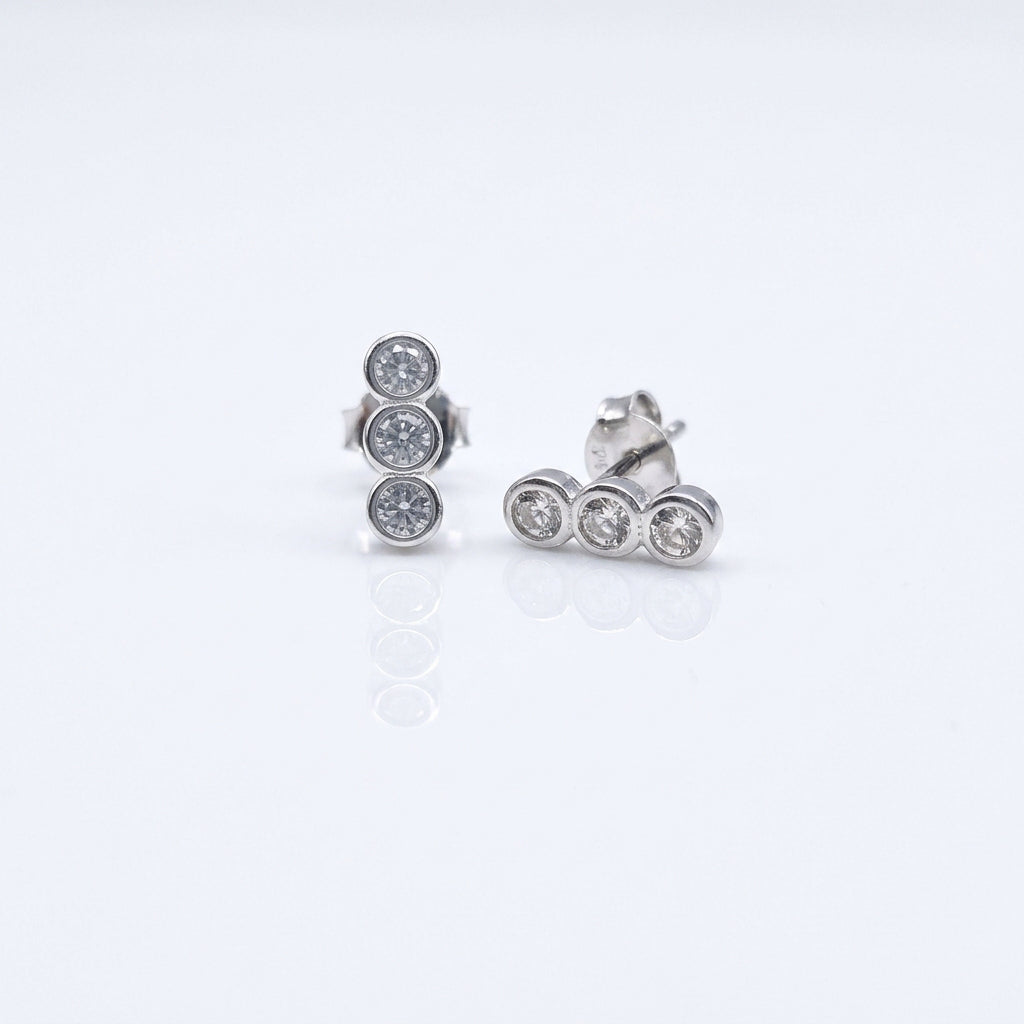 Sterling Silver Cz Studs
