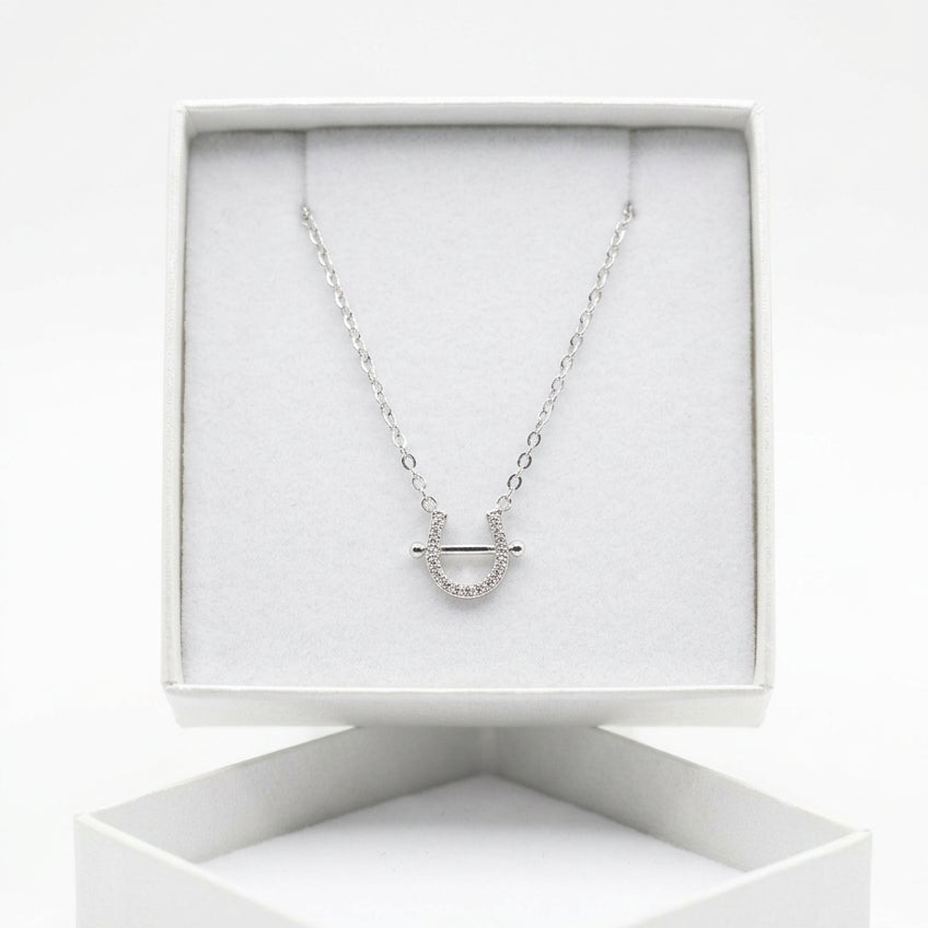 Sterling Silver Horseshoe Necklace
