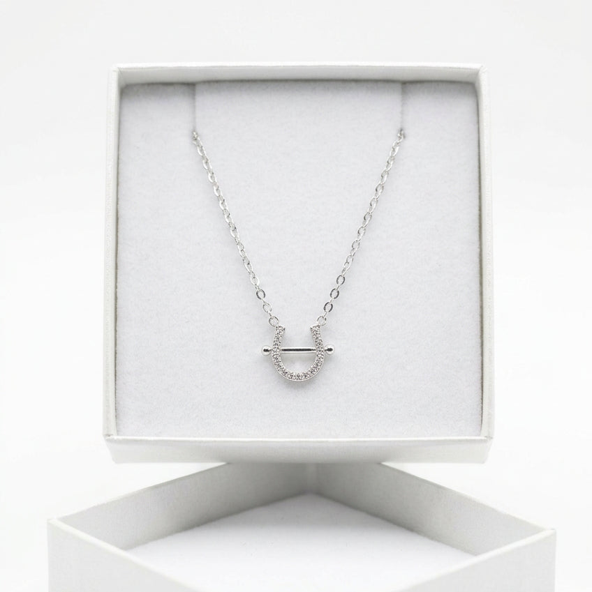 Sterling Silver Horseshoe Necklace